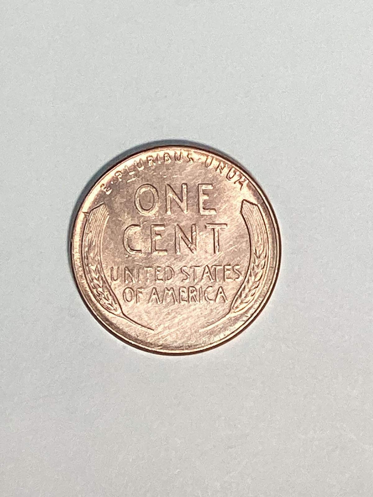 1952 Lincoln Wheat Cent About Uncirculated Coin Error "L" (Liberty)