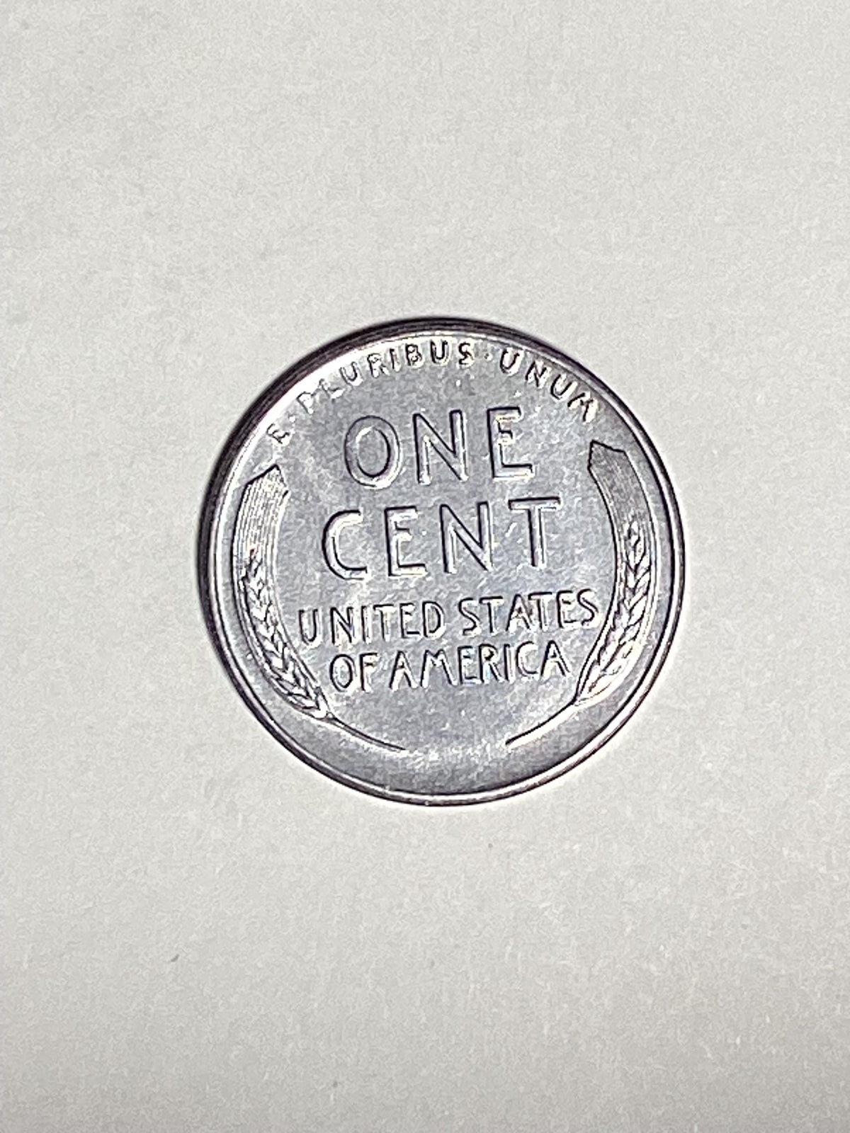 1943-S Lincoln Wheat Steel Cent About Uncirculated Coin Rim Error "L" (Liberty)