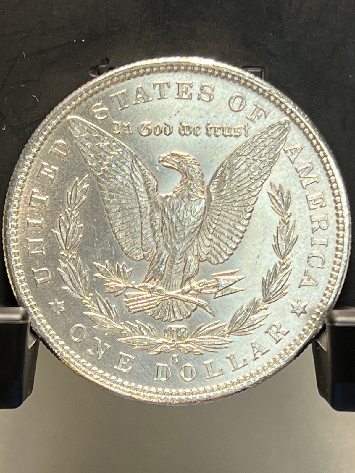 1880-S Morgan Silver Dollar About Uncirculated Mirror Proof-Like Cartwheel Luster