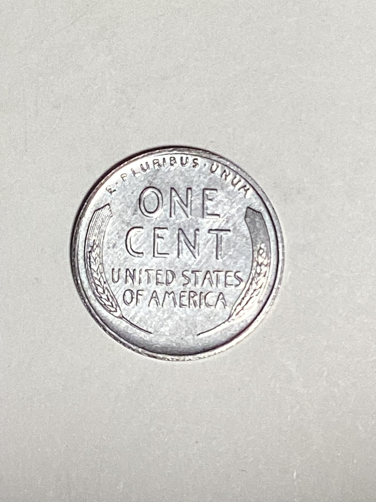 1943-S Lincoln Wheat Steel Cent About Uncirculated Coin Rim Error "L" (Liberty)