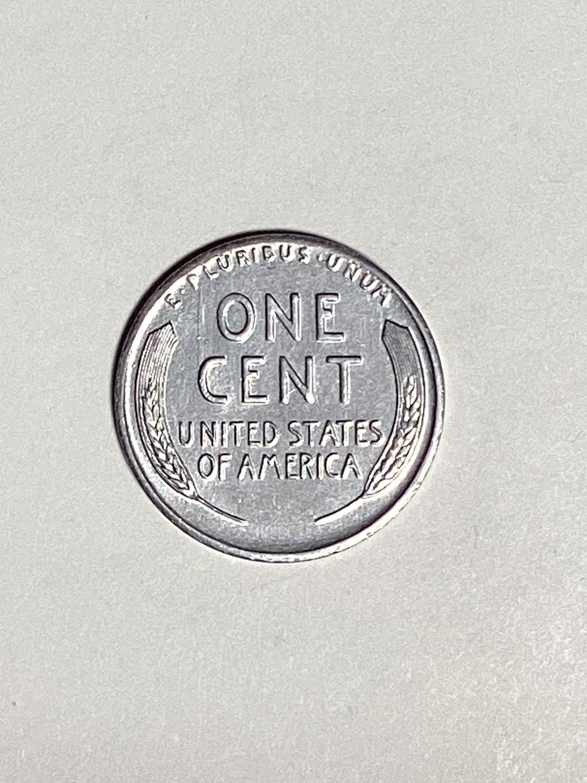 1943-S Lincoln Wheat Steel Cent About Uncirculated Coin Rim Error "L" (Liberty)