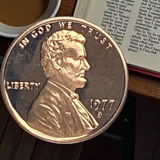 1977-S Lincoln Memorial Cent Deep Cameo Gem Proof Uncirculated