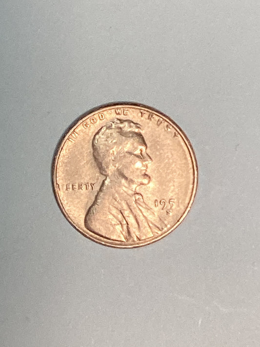 1951-S Lincoln Wheat Cent Circulated Very Fine