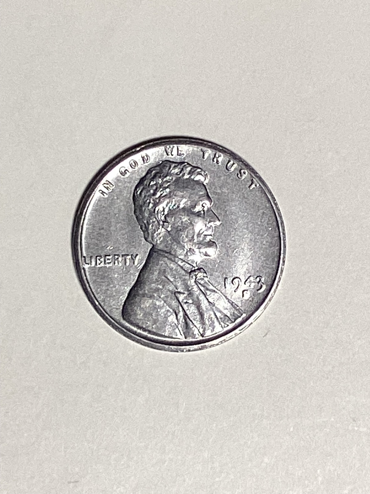 1943-S Lincoln Wheat Steel Cent About Uncirculated Coin Rim Error "L" (Liberty)