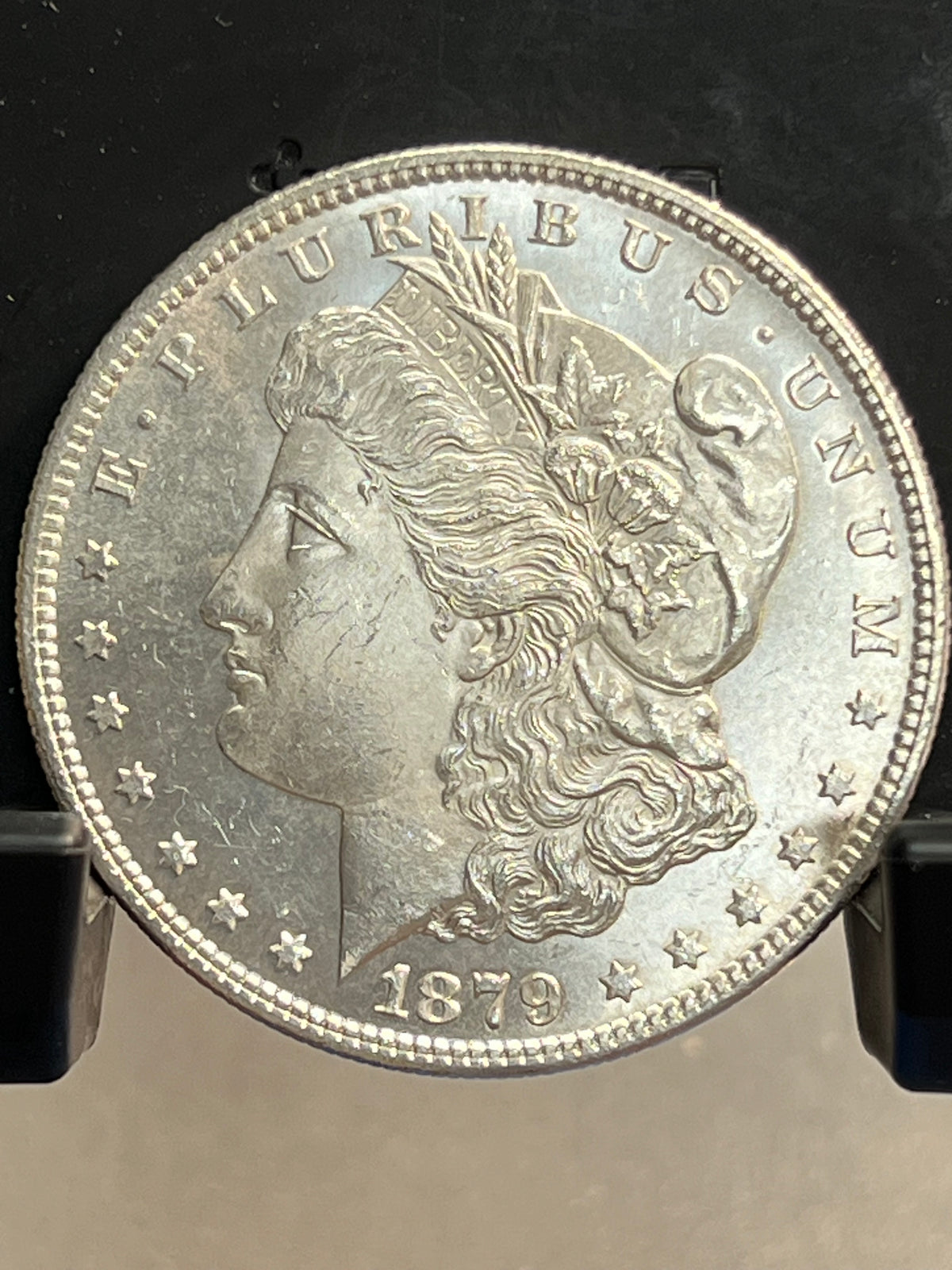 1879-S Morgan Silver Dollar Gem Brilliant Uncirculated Mirror Proof-Like Mint State Cartwheel Luster