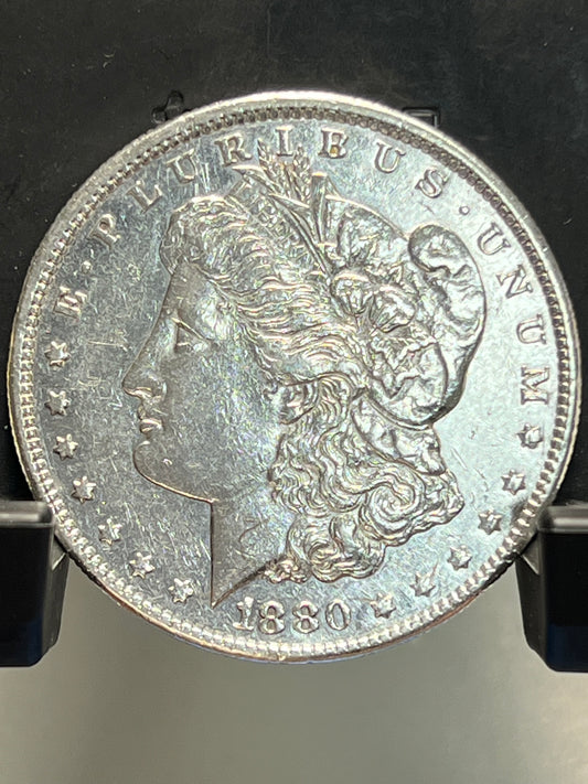 1880-S Morgan Silver Dollar Circulated Extremely Fine Mirror Proof-Like