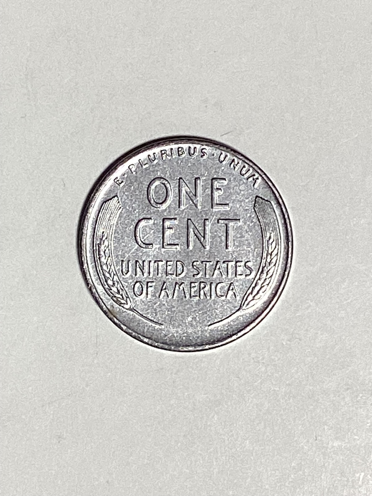 1943-S Lincoln Wheat Steel Cent About Uncirculated Coin Rim Error "L" (Liberty)