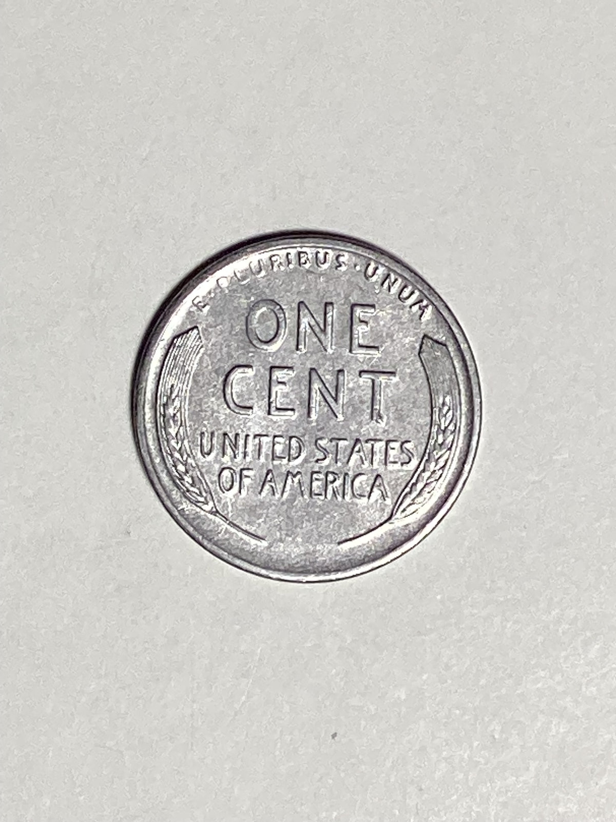 1943-S Lincoln Wheat Steel Cent About Uncirculated Coin Rim Error "L" (Liberty)