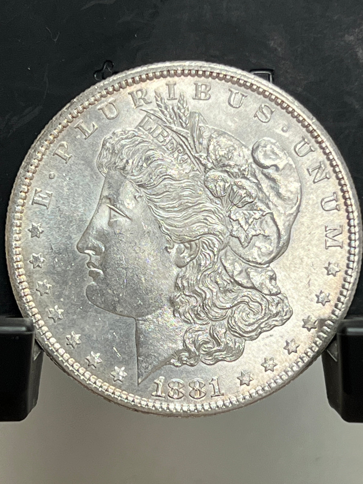 1881-S Morgan Silver Dollar Gem Brilliant Uncirculated Deep Mirror Proof-Like Mint State Cartwheel Luster