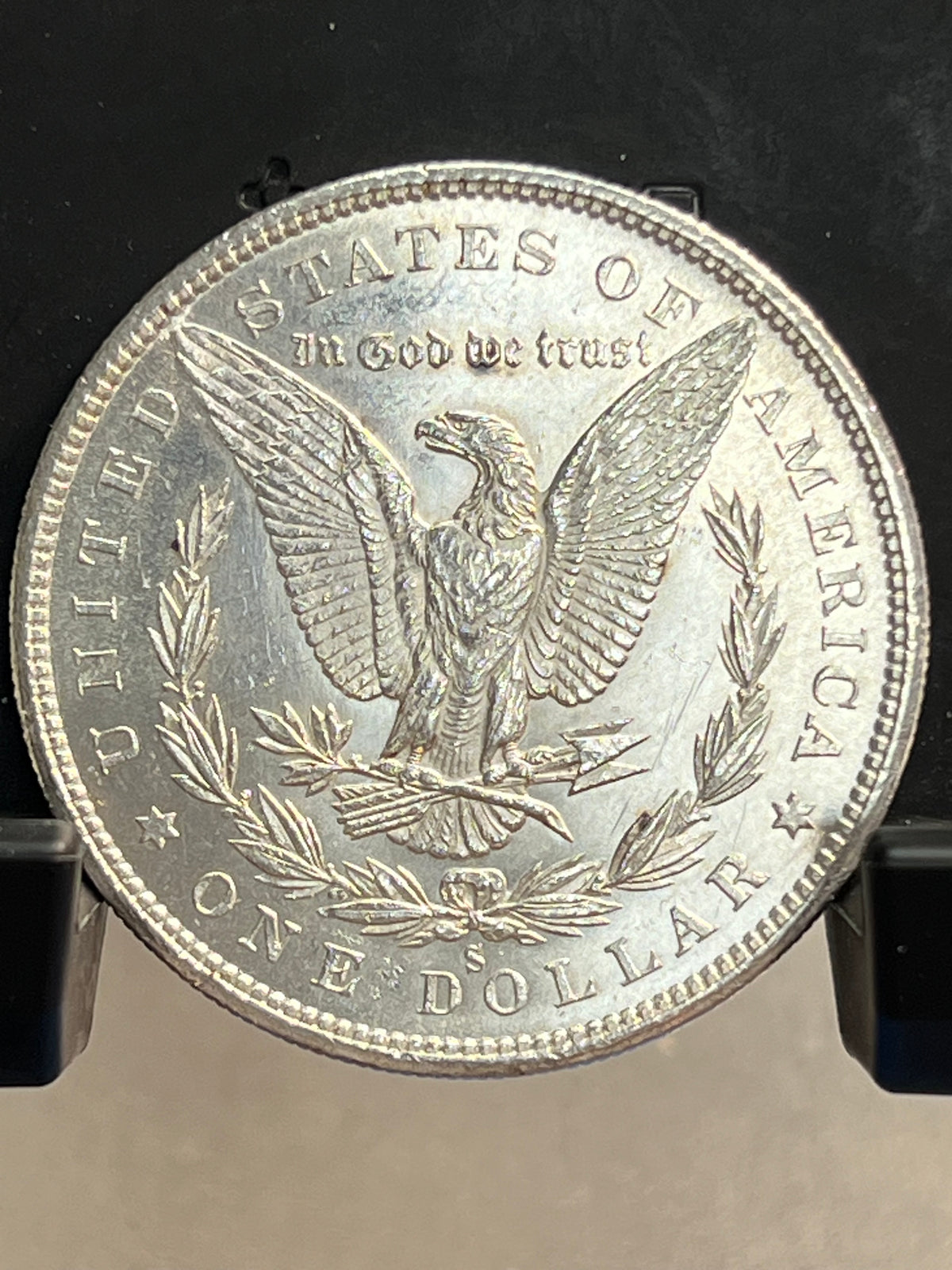 1880-S Morgan Silver Dollar About Uncirculated  Mirror Proof-Like Cartwheel Luster