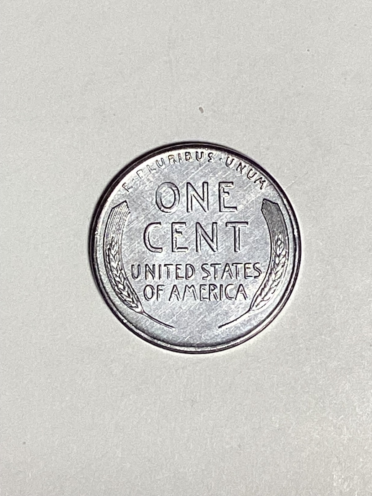 1943-S Lincoln Wheat Steel Cent About Uncirculated Coin Rim Error "L" (Liberty)