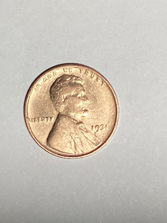 1931-P Lincoln Wheat Cent Circulated Very Fine