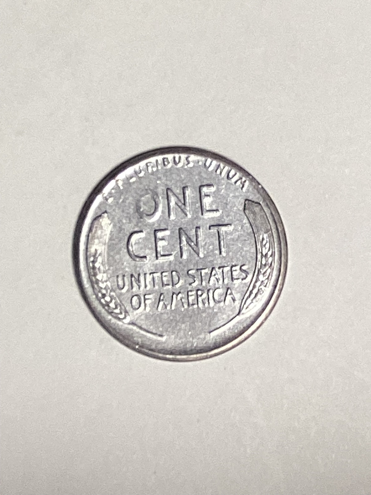 1943-S Lincoln Wheat Steel Cent About Uncirculated Coin Rim Error "L" (Liberty)