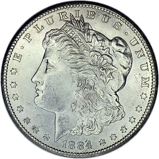 1884-CC Morgan Silver Dollar Gem Brilliant Uncirculated Mint State