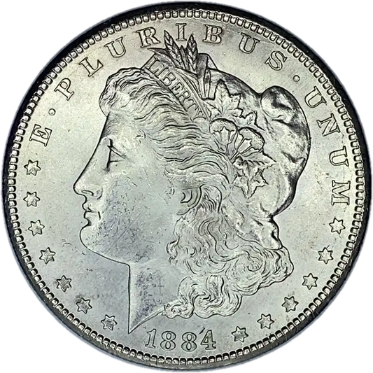 1884-CC Morgan Silver Dollar Gem Brilliant Uncirculated Mint State