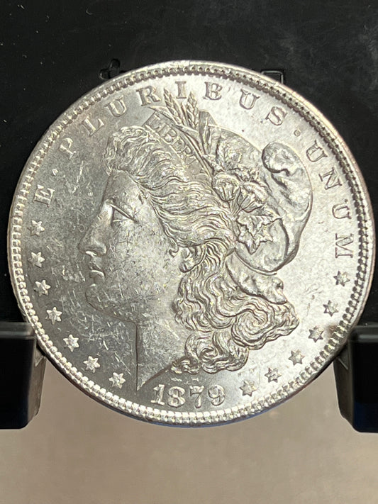 1879-P Morgan Silver Dollar Gem Brilliant Uncirculated Mirror Proof-Like Mint State Cartwheel Luster