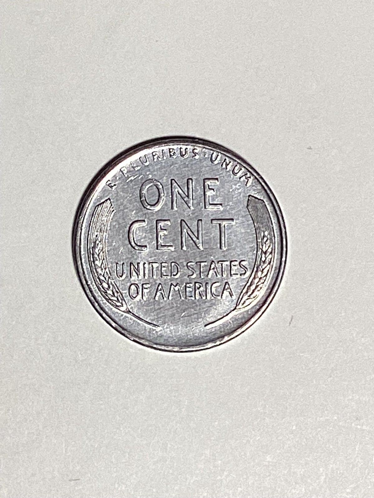 1943-S Lincoln Wheat Steel Cent About Uncirculated Coin Rim Error "L" (Liberty)
