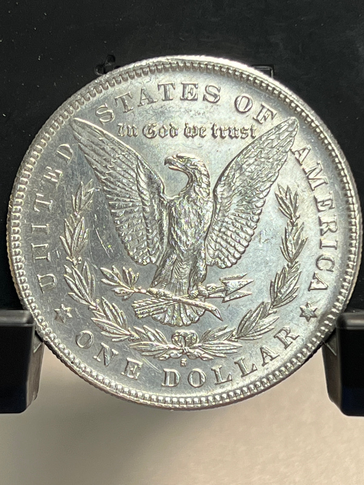 1878-S Morgan Silver Dollar About Uncirculated Mirror Proof-Like Cartwheel Luster
