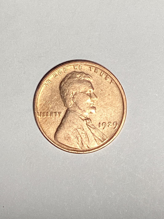 1929 Lincoln Wheat Cent Circulated Very Fine