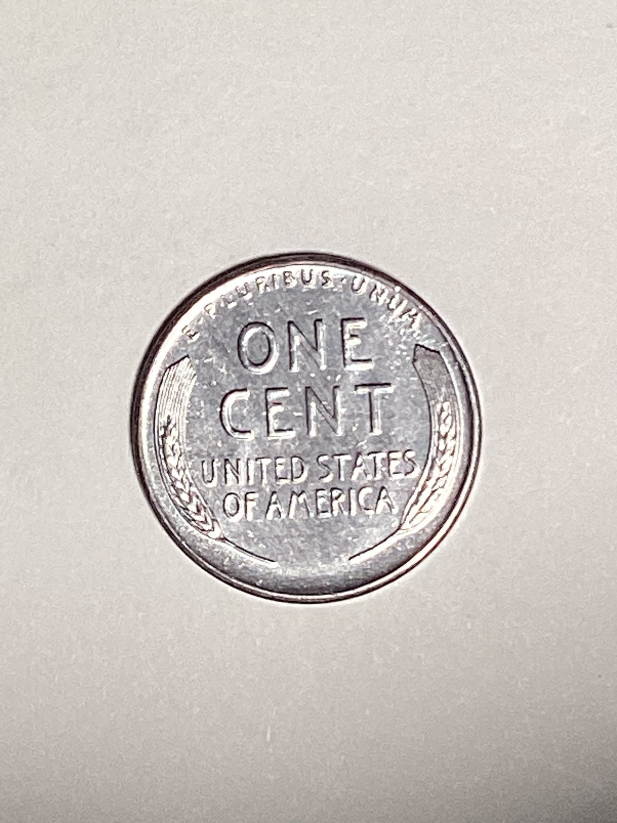 1943-S Lincoln Wheat Steel Cent About Uncirculated Coin Rim Error "L" (Liberty)