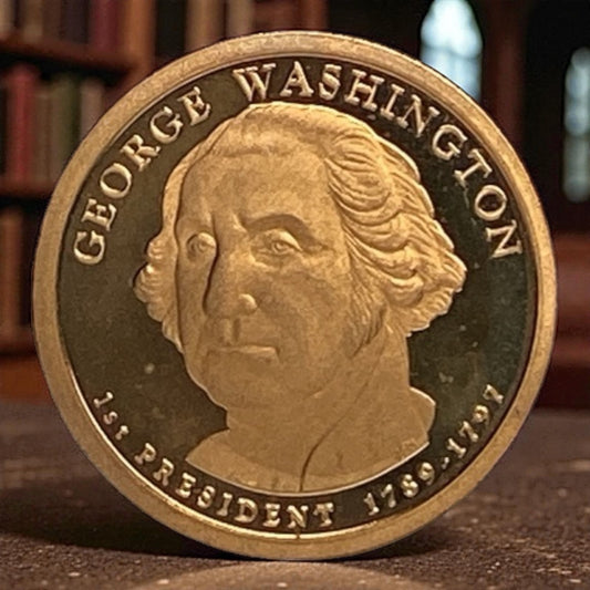 2007-S George Washington Deep Cameo Proof $1 Clad Coin